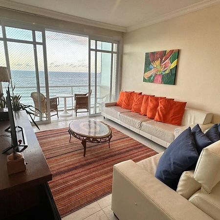 Hermoso Dpto Con Vista Frontal Al Mar Pitangueiras Guaruja Bagian luar foto