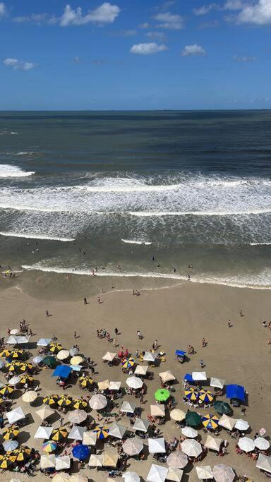 Hermoso Dpto Con Vista Frontal Al Mar Pitangueiras Guaruja Bagian luar foto