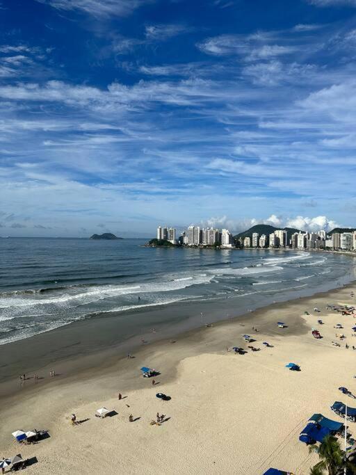 Hermoso Dpto Con Vista Frontal Al Mar Pitangueiras Guaruja Bagian luar foto